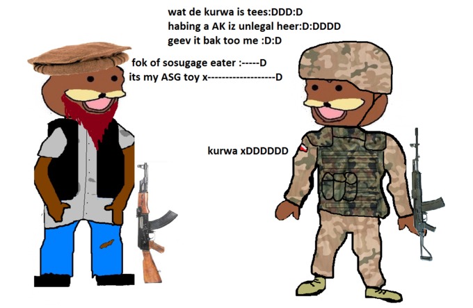 kurwa military conversation